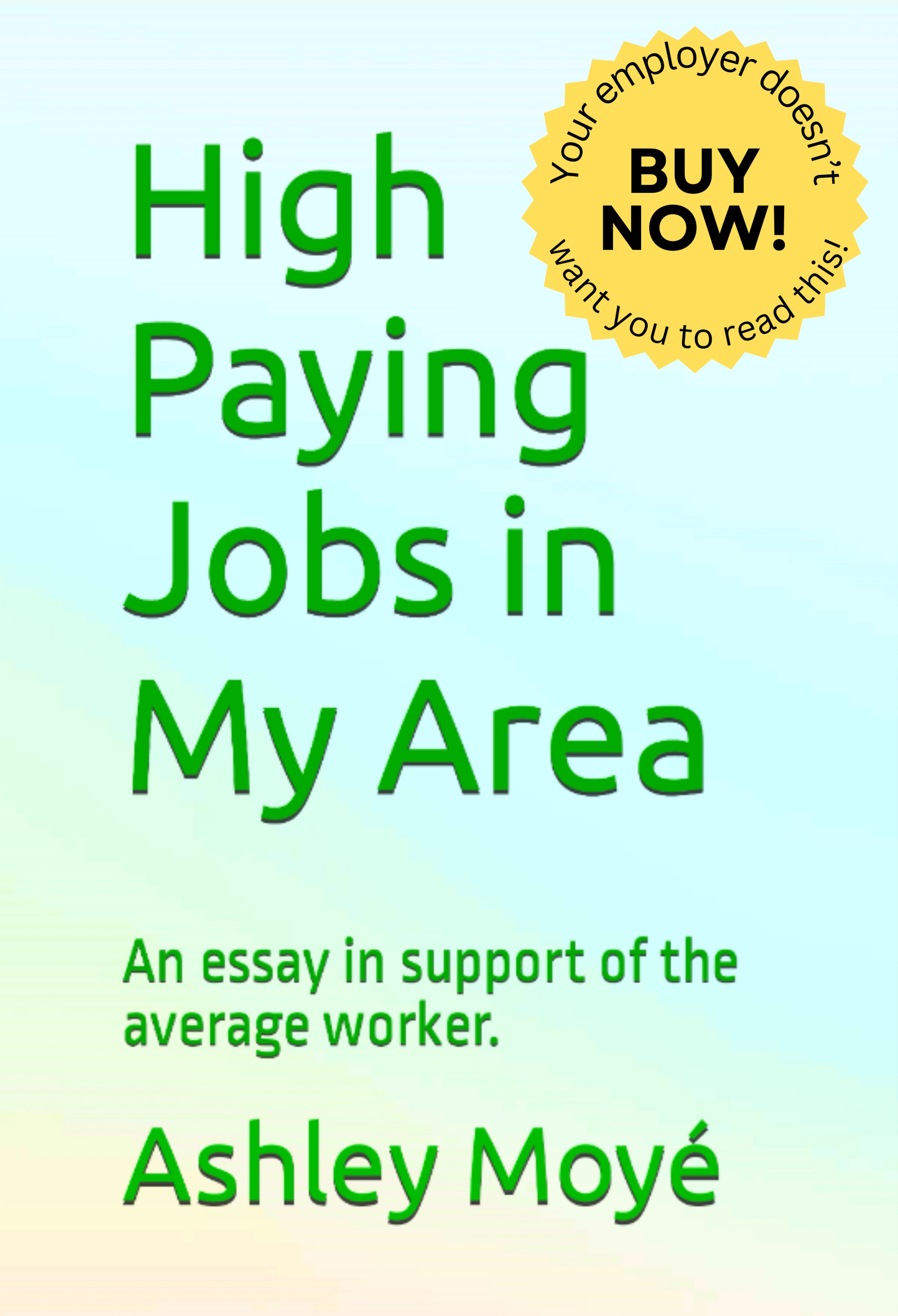 High Paying Jobs in My Area book cover