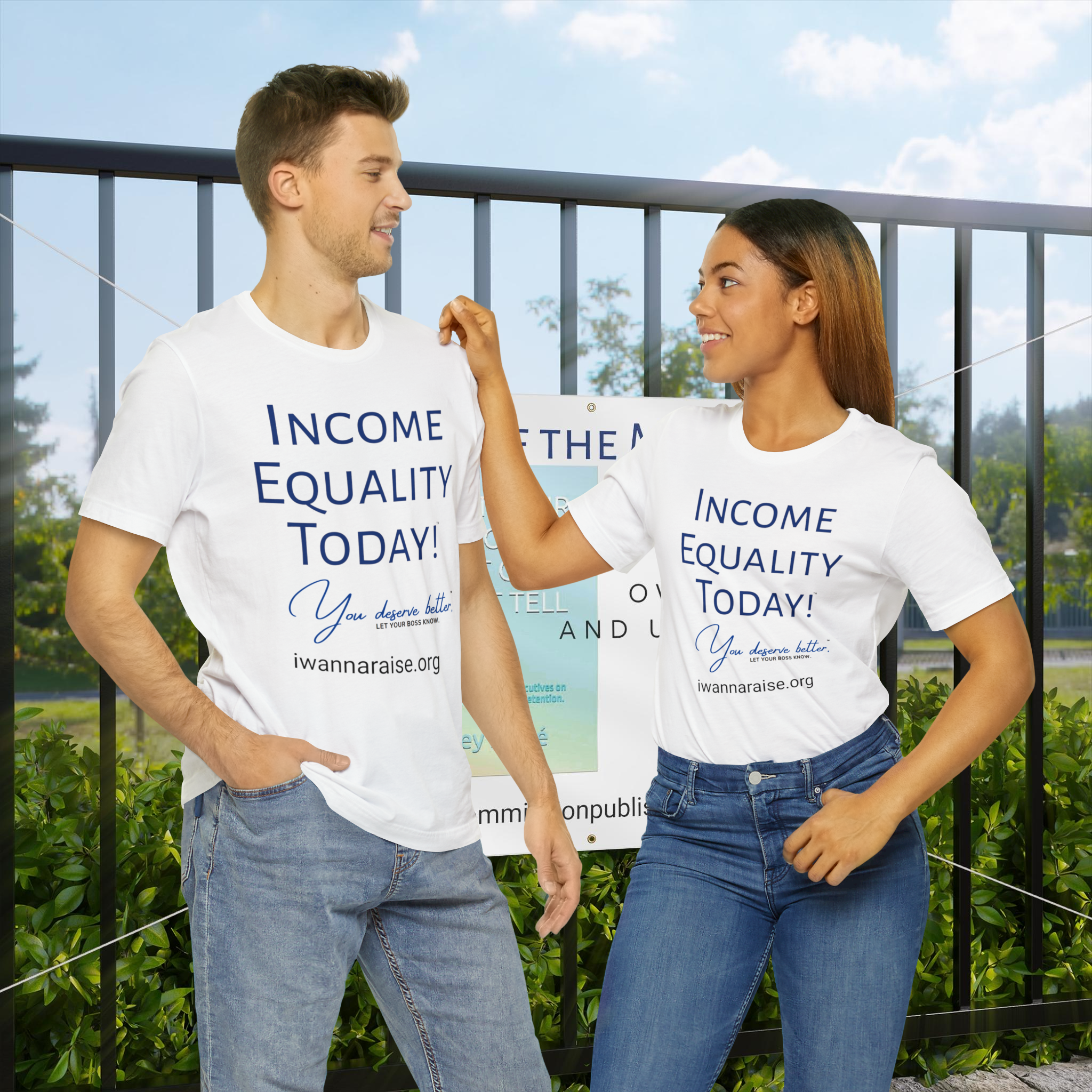 Addressing Economic Inequality, BUY YOUR T-SHIRT NOW: Income Equality Today! Be Part of the Movement, by No Commission Publishing, Ashley Moyé